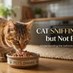 Cat Sniffing Food but Not Eating