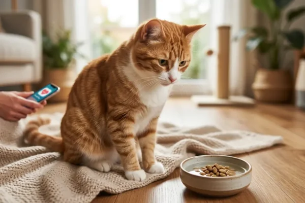 why is my cat throwing up undigested food